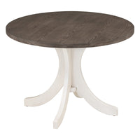 Mid-Century Solid Wood 5-Piece Round Dining Table Set, Kitchen Table