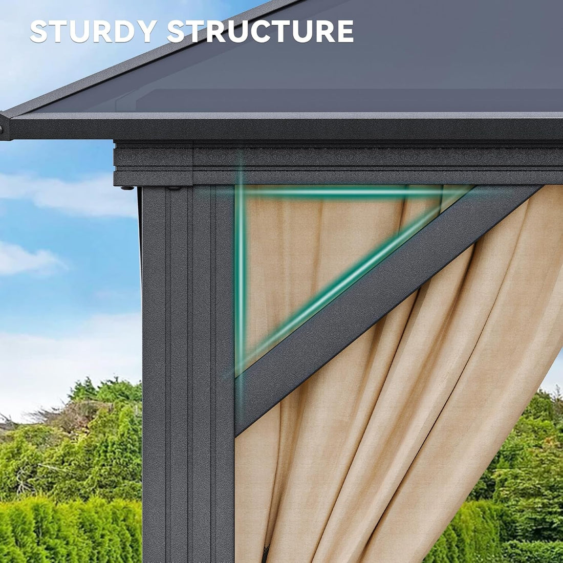 Double Roof Canopy 10x10 Patio Backyard Gazebo