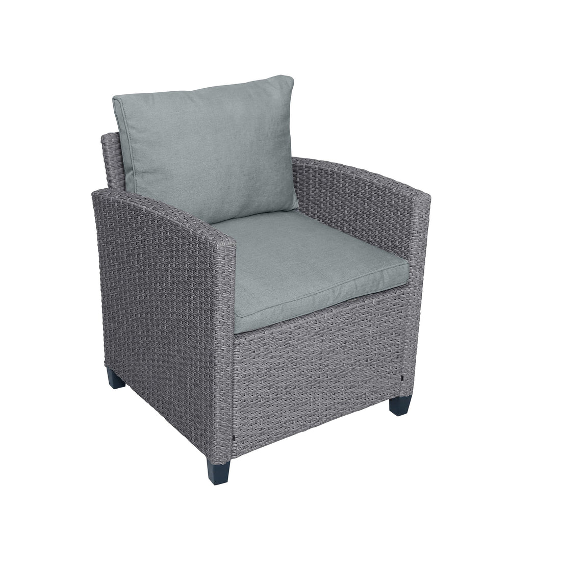 6-Piece Outdoor Rattan Wicker Set Patio Garden Backyard Sofa, Chair