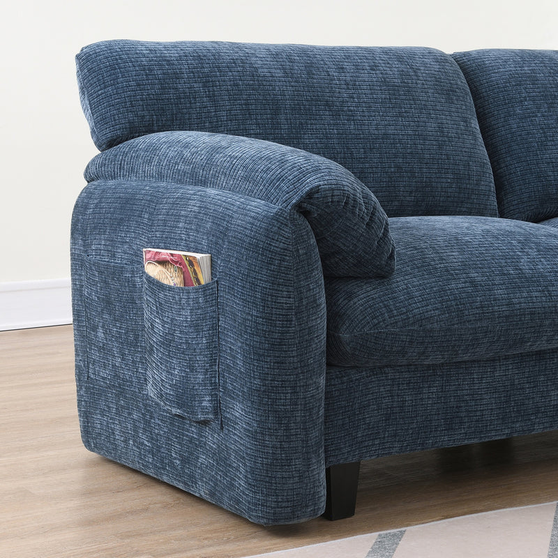 108' Modular Sectional Sofa, L-Shape with 31.5' Extra-Wide Seat