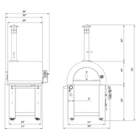 Empava PG03 Outdoor Wood Fired and Gas Pizza Oven
