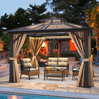 Double Roof Canopy 10x10 Patio Backyard Gazebo