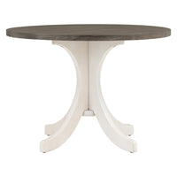 Mid-Century Solid Wood 5-Piece Round Dining Table Set, Kitchen Table