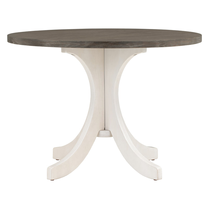 Mid-Century Solid Wood 5-Piece Round Dining Table Set, Kitchen Table