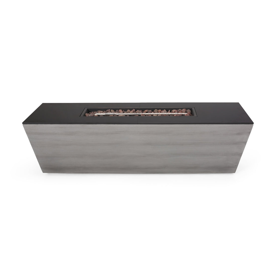 56' RECTANGLE MGO FIRE PIT - 50 000 BTU