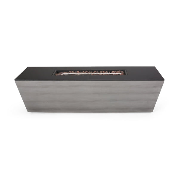 56' RECTANGLE MGO FIRE PIT - 50 000 BTU