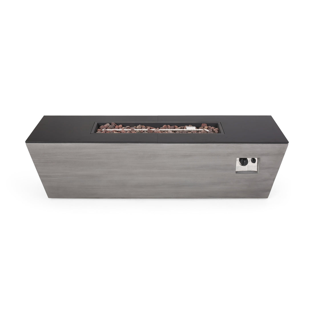 56' RECTANGLE MGO FIRE PIT - 50 000 BTU