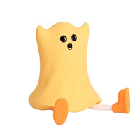 Halloween Silicone Ghost Shaped Bedside Lamp With Touch Control Soft