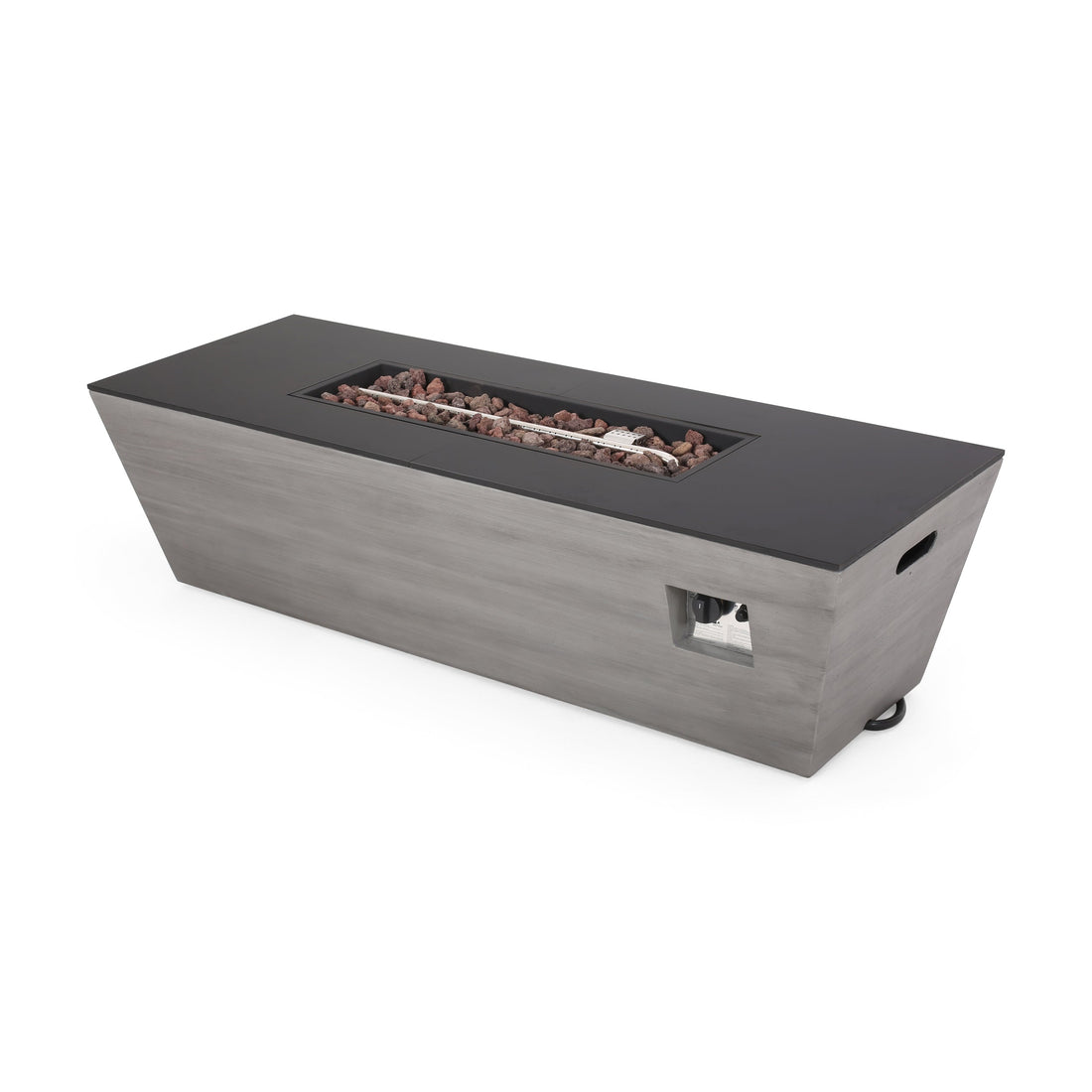 56' RECTANGLE MGO FIRE PIT - 50 000 BTU