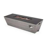 56' RECTANGLE MGO FIRE PIT - 50 000 BTU