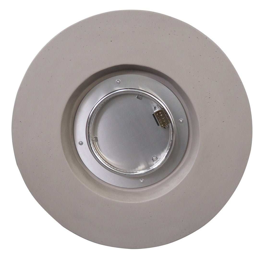 Light Grey Magnesium Oxide 31' Round Fire Pit with 40,000 BTU for